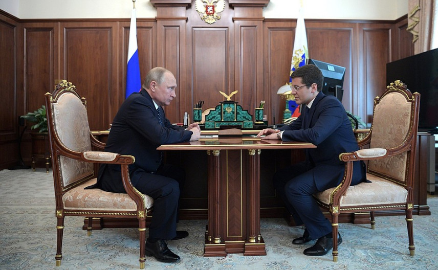 Владимир Путин встретился с врио губернатора ЯНАО Дмитрием Артюховым