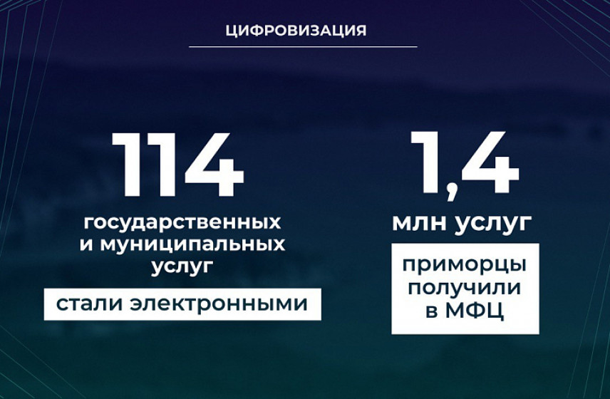 В Приморье более 110 государственных и муниципальных услуг переведены в электронный формат